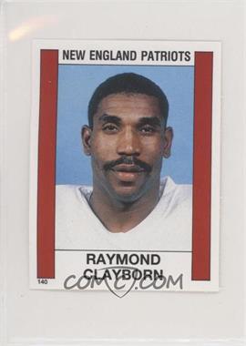 1988 Panini Album Stickers - [Base] #140 - Raymond Clayborn [EX to NM]