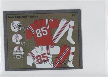 1988 Panini Album Stickers - [Base] #151 - New England Patriots
