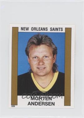 1988 Panini Album Stickers - [Base] #339 - Morten Andersen