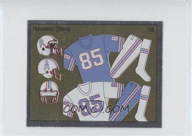 1988 Panini Album Stickers - [Base] #76 - Houston Oilers