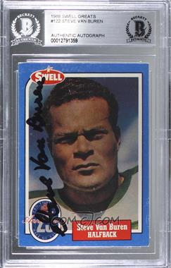 1988 Swell Football Greats Hall of Fame - [Base] #122 - Steve Van Buren [BAS Authentic]