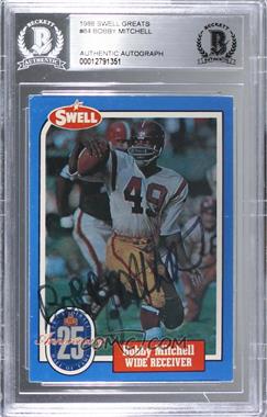 1988 Swell Football Greats Hall of Fame - [Base] #84 - Bobby Mitchell [BAS Authentic]