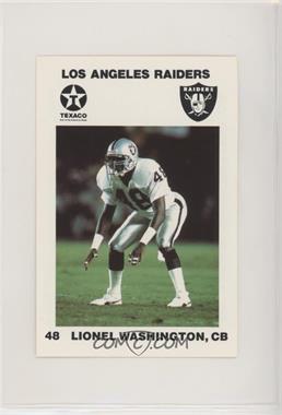 1988 Texaco Los Angeles Raiders Police - [Base] #5 - Lionel Washington