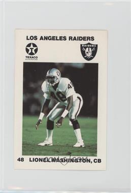 1988 Texaco Los Angeles Raiders Police - [Base] #5 - Lionel Washington