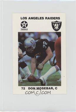 1988 Texaco Los Angeles Raiders Police - [Base] #6 - Don Mosebar