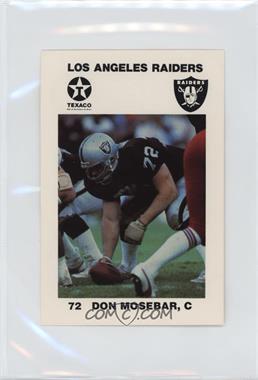 1988 Texaco Los Angeles Raiders Police - [Base] #6 - Don Mosebar