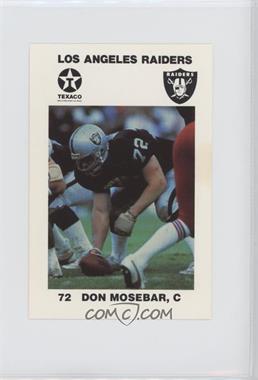 1988 Texaco Los Angeles Raiders Police - [Base] #6 - Don Mosebar