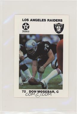 1988 Texaco Los Angeles Raiders Police - [Base] #6 - Don Mosebar