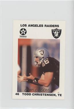 1988 Texaco Los Angeles Raiders Police - [Base] #8 - Todd Christensen