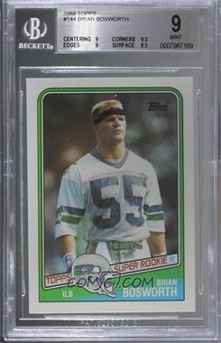 1988 Topps - [Base] #144 - Brian Bosworth [BGS 9 MINT]