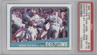 1988 Topps - [Base] #189 - Dan Marino [PSA 10 GEM MT]