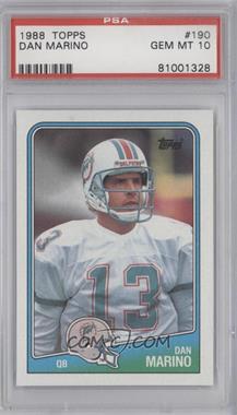 1988 Topps - [Base] #190 - Dan Marino [PSA 10 GEM MT]