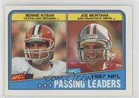 Bernie Kosar, Joe Montana