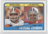 Bernie Kosar, Joe Montana