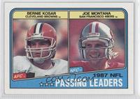 Bernie Kosar, Joe Montana