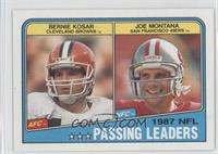 Bernie Kosar, Joe Montana