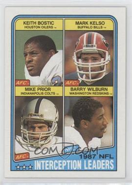 1988 Topps - [Base] #219 - Keith Bostic, Mark Kelso, Barry Wilburn, Mike Prior