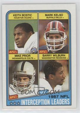 1988 Topps - [Base] #219 - Keith Bostic, Mark Kelso, Barry Wilburn, Mike Prior