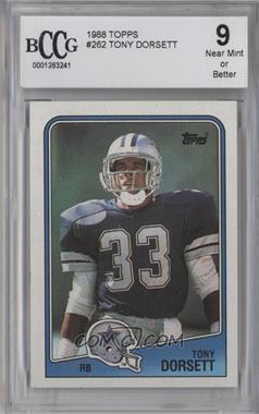 1988 Topps - [Base] #262 - Tony Dorsett [BCCG 9 Near Mint or Better]