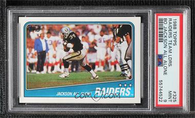 1988 Topps - [Base] #325 - Los Angeles Raiders Team [PSA 9 MINT]