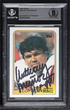 1988 Topps - [Base] #345 - Anthony Munoz [BAS Authentic]