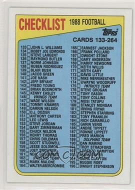 1988 Topps - [Base] #395 - Checklist