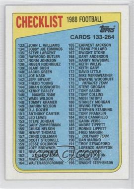 1988 Topps - [Base] #395 - Checklist