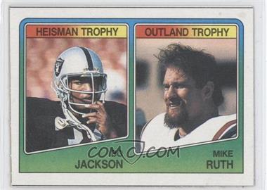 1988 Topps - Box Bottoms #F - Bo Jackson, Mike Ruth