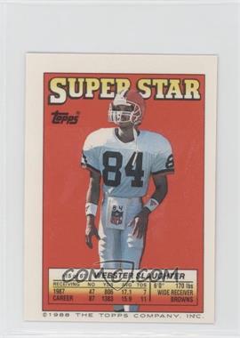 1988 Topps Super Star Sticker Back Cards - [Base] #15.3 - Webster Slaughter (Super Bowl XXII 3, Upper Right)