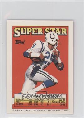 1988 Topps Super Star Sticker Back Cards - [Base] #19.27 - Eric Dickerson (Stump Mitchell 27, Mark Haynes 178)
