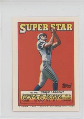 1988 Topps Super Star Sticker Back Cards - [Base] #22.26 - Steve Largent (Leonard Smith 26, Karl Mecklenburg 177)