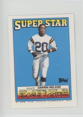 1988 Topps Super Star Sticker Back Cards - [Base] #23.133 - Darrin Nelson (Joey Browner 133, Mark Bavaro 145)