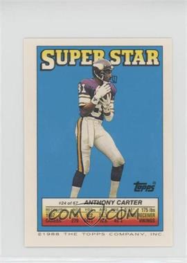 1988 Topps Super Star Sticker Back Cards - [Base] #24.134 - Anthony Carter (Hanford Dixon 134, John Elway 147)