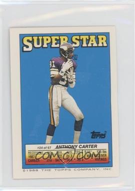 1988 Topps Super Star Sticker Back Cards - [Base] #24.134 - Anthony Carter (Hanford Dixon 134, John Elway 147)