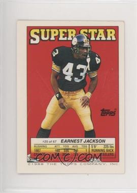 1988 Topps Super Star Sticker Back Cards - [Base] #25.141 - Earnest Jackson (Andre Tippett 141, Eric Dickerson 146)