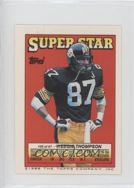 1988 Topps Super Star Sticker Back Cards - [Base] #26.254 - Weegie Thompson (Fred Marion 254)