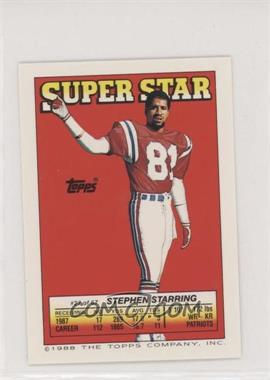 1988 Topps Super Star Sticker Back Cards - [Base] #27.137 - Stephen Starring (Darrell Green 137, Jerry Rice 151)