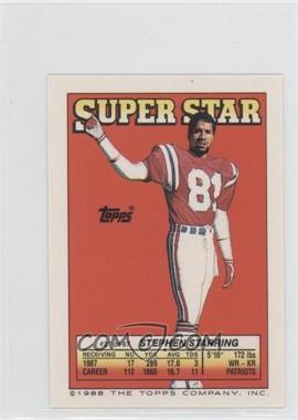 1988 Topps Super Star Sticker Back Cards - [Base] #27.24 - Stephen Starring (Neil Lomax 24)