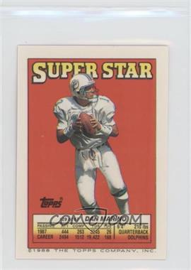 1988 Topps Super Star Sticker Back Cards - [Base] #29.55 - Dan Marino (Gerald Riggs 55, Mickey Shuler 236)