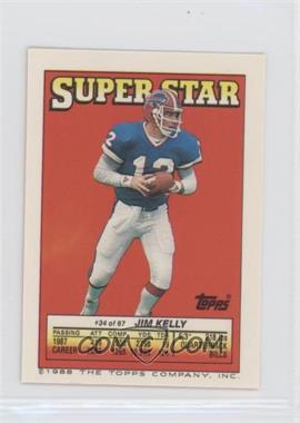 1988 Topps Super Star Sticker Back Cards - [Base] #34.122 - Jim Kelly (Pat Swilling 122)