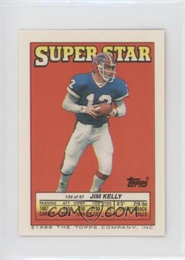 1988 Topps Super Star Sticker Back Cards - [Base] #34.94 - Jim Kelly (Tim Harris 94)