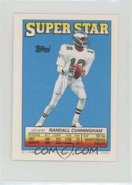 1988 Topps Super Star Sticker Back Cards - [Base] #37.132 - Randall Cunningham (Carl Banks 132, Jackie Slater 152)