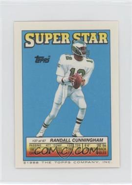 1988 Topps Super Star Sticker Back Cards - [Base] #37.60 - Randall Cunningham (Jerry Rice 60)