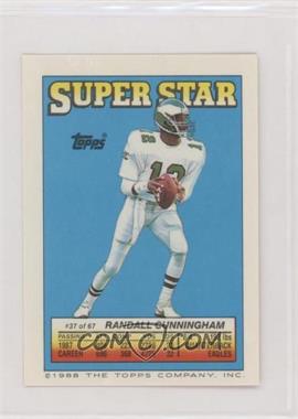 1988 Topps Super Star Sticker Back Cards - [Base] #37.60 - Randall Cunningham (Jerry Rice 60)