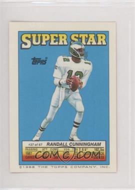 1988 Topps Super Star Sticker Back Cards - [Base] #37.60 - Randall Cunningham (Jerry Rice 60)