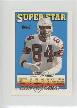 1988 Topps Super Star Sticker Back Cards - [Base] #42.136 - J.T. Smith (Kenny Easley 136, Charles White 155)