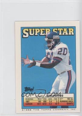 1988 Topps Super Star Sticker Back Cards - [Base] #45.101 - Joe Morris (Dale Hatcher 101, Mark Kelso 170)