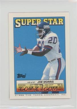 1988 Topps Super Star Sticker Back Cards - [Base] #45.11 - Joe Morris (Dennis McKinnon 11, Freeman McNeil 230)