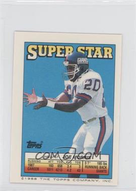 1988 Topps Super Star Sticker Back Cards - [Base] #45.11 - Joe Morris (Dennis McKinnon 11, Freeman McNeil 230)