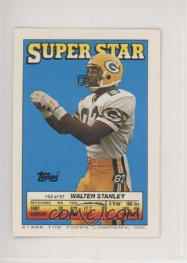 1988 Topps Super Star Sticker Back Cards - [Base] #53.132 - Walter Stanley (Carl Banks 132, Jackie Slater 152)